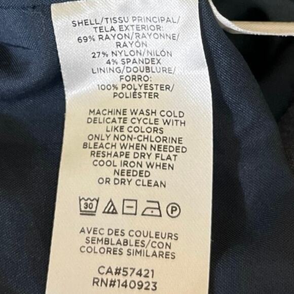 Ann Taylor LOFT Blue Zip Up Long Sleeve Sweatshirt Sweater Knit Bomber Jacket L - Picture 4 of 4